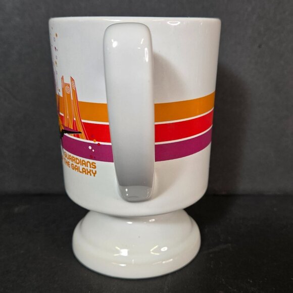 Guardians Of The Galaxy Marvel Ceramic Pedestal Mug 12 Oz Retro Groot Epcot - Picture 4 of 8